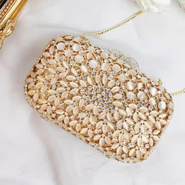 豪華パーティーバッグ クラッチバッグ レディース ラインストーンクラッチバッグ