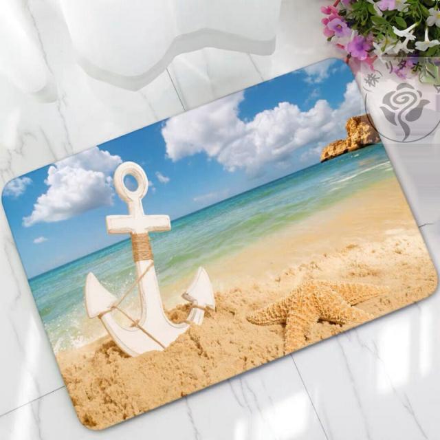 ラグマット リビングマット 玄関マットカーペット お風呂マット 海 そらの通販は 6,682円