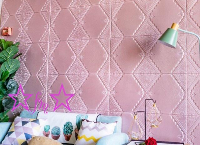 50枚 70cm×70cm 背景壁 ．3D立体レンガ模様壁紙 防水 汚い防止 カビ防止