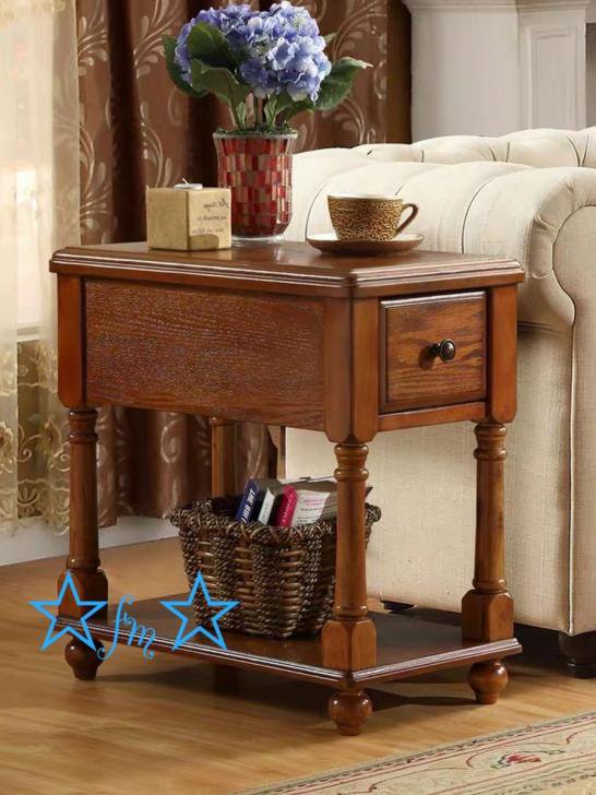 高級家具 木制 アンティーク調デザイン 電話台 テーブル 花台リビング