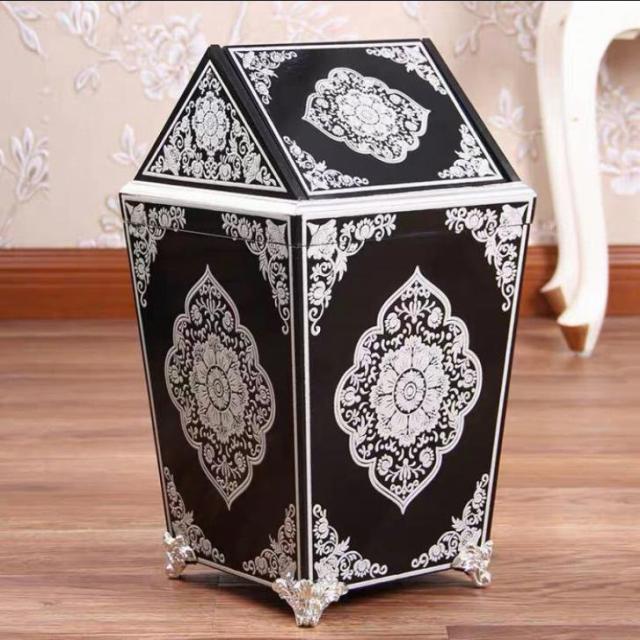 ヨーロッパ式ゴミ箱 ．家庭用ゴミ箱 古典感 インテリア小物 復古