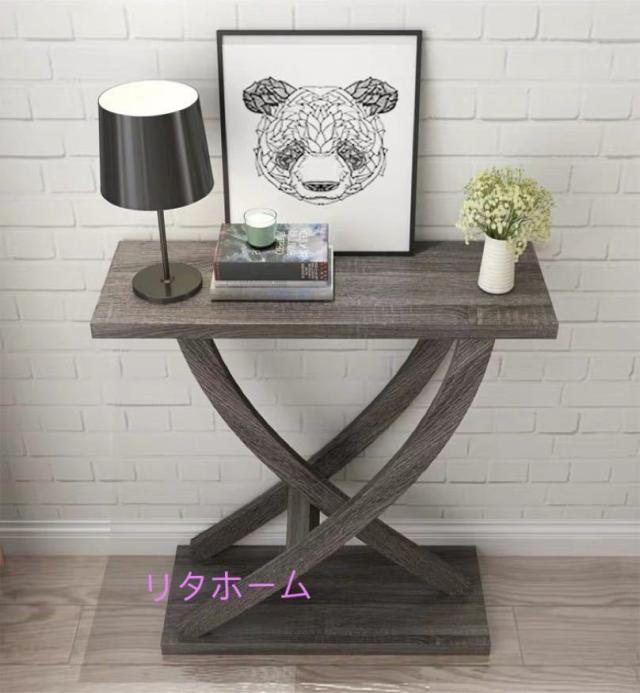 サイドテーブル コンソールテーブル 玄関テーブル 花台 電話台