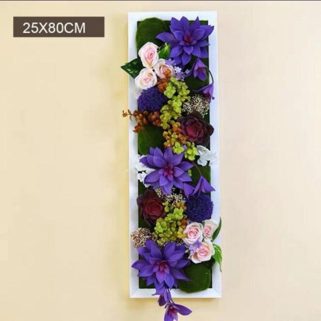 壁飾り 人工観葉植物 壁掛けインテリア ディスプレイ 壁掛けミックスグリーン ．造花 壁掛けの通販は