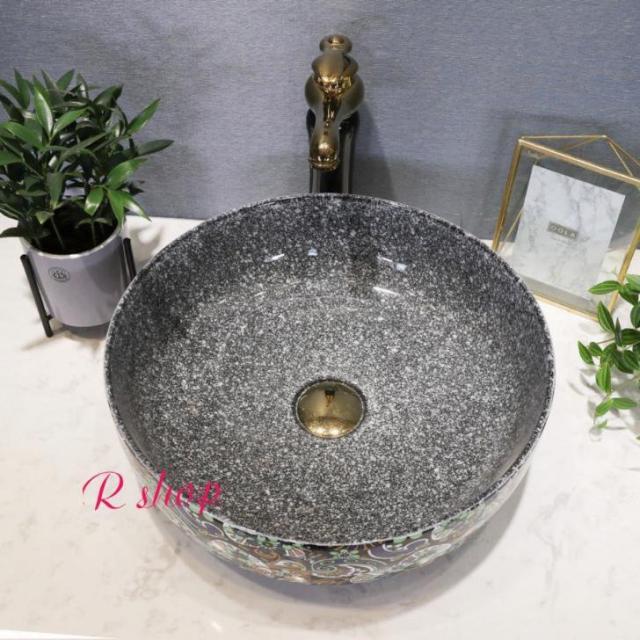 高級洗面台 洗面ボウルセット 洗面ボール 陶器 手水鉢 ．手洗器 手洗い鉢 洗面器 蛇口 排水金具付きの通販は