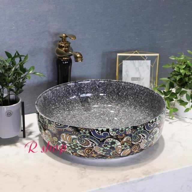 高級洗面台 洗面ボウルセット 洗面ボール 陶器 手水鉢 ．手洗器 手洗い鉢 洗面器 蛇口 排水金具付きの通販は