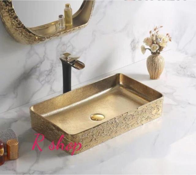 置き型洗面ボウルセット ．手洗い器 デザイン 陶磁器 手洗い鉢 洗面台 蛇口 排水ホース付き