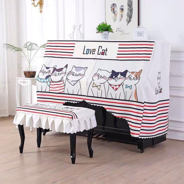 ピアノカバー イスカバー 2点セット 防塵カバー．