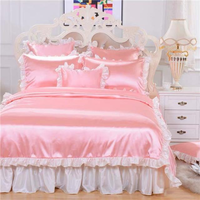 ワイドダブル ベッド用品4点セット 寝具 ボックスシーツ 枕カバー掛け布団カバー ベッドカバーの通販は