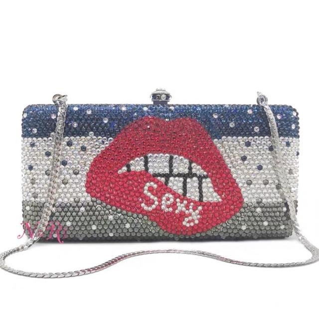 豪華パーティーバッグ キラキラ ストーンBAG クラッチバッグ レディース ラインストーンクラッチバッグ