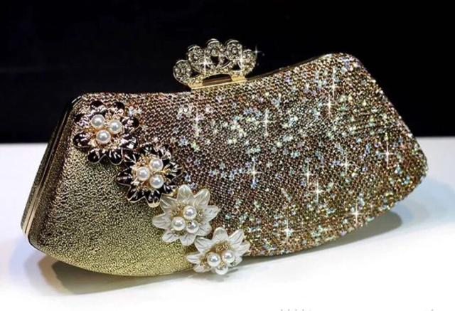 豪華パーティーバッグ キラキラ ストーンBAG クラッチバッグ
