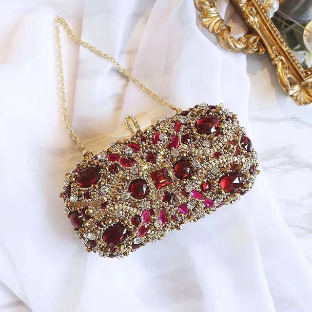豪華パーティーバッグ ストーンBAG クラッチバッグ レディース ラインストーンクラッチバッグ ショルダーバッグ