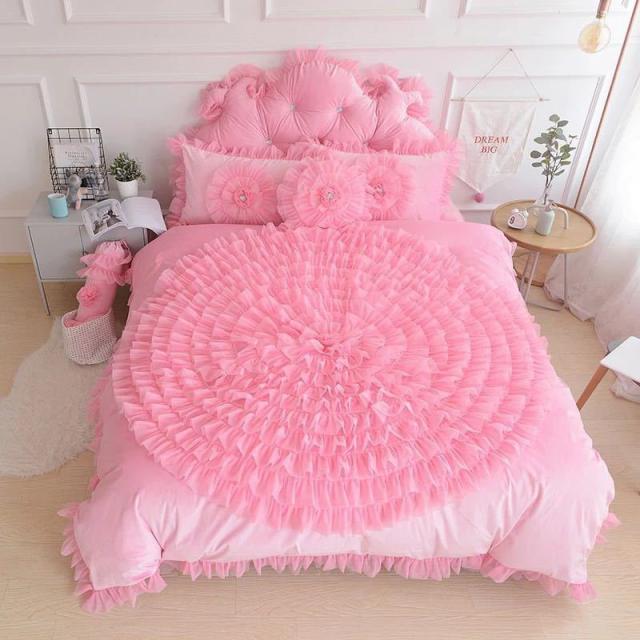 ベッド用品4点セット掛け布団カバー 枕カバー ベッドパッド ワイド  