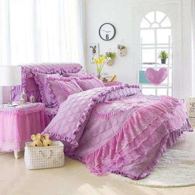 ベッド用品4点セット掛け布団カバー 枕カバー ベッドパッド ワイド  