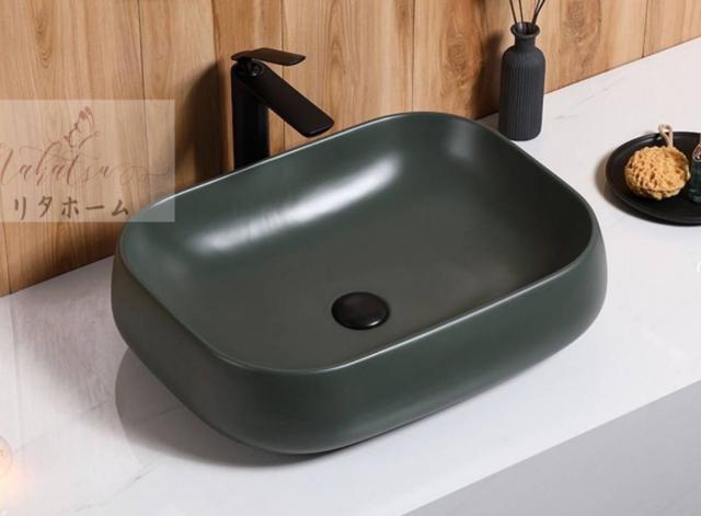 高級蛇口 高級排水金具付き洗面台 手洗いボウル 手洗い台 手洗器 陶器製 高級洗面台 洗面ボウルセット洗面ボール 陶器 手水鉢 手洗器蛇口 排水金具