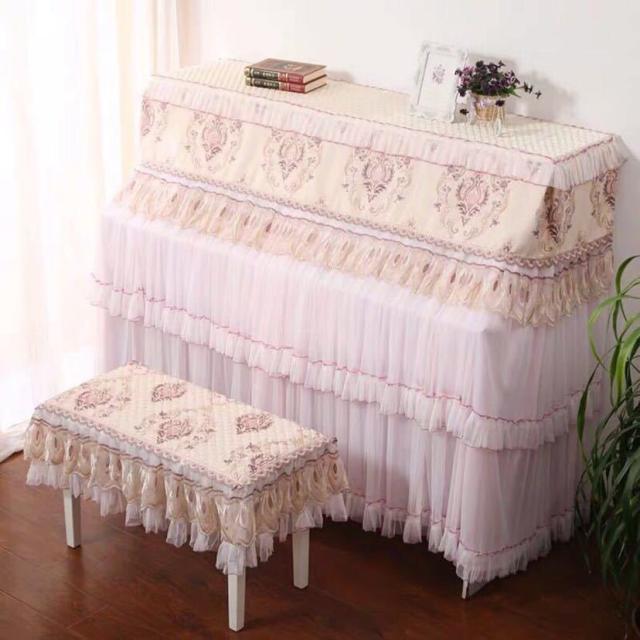 姫系ピアノカバー ピアノイスカバー 2点セット レース ピアノカバーの通販は