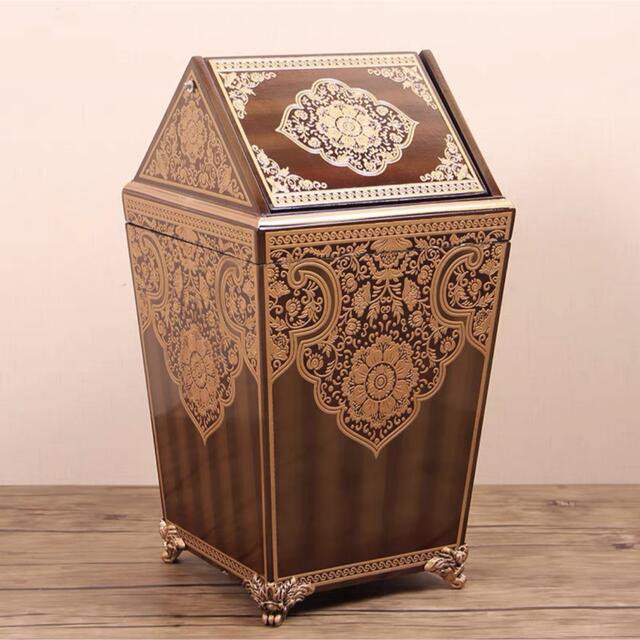 ヨーロッパ式ゴミ箱 家庭用ゴミ箱 古典感 インテリア小物 復古
