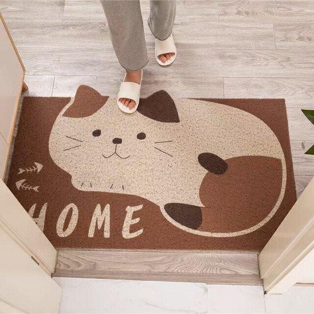 ラグマット 泥落とし 洗える 玄関マット 屋外 屋内 カーペット 猫の通販は