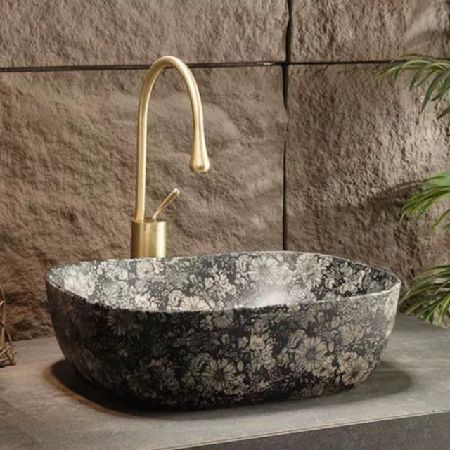 高級洗面台 洗面ボウルセット 洗面ボール 陶器 手水鉢 手洗い鉢 洗面器