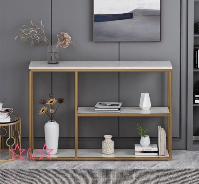 高級人造大理石サイドテーブル ．コンソールテーブル 玄関テーブル 花台 電話台 アンティーク調デザイン 幅100cmの通販は 178,200円