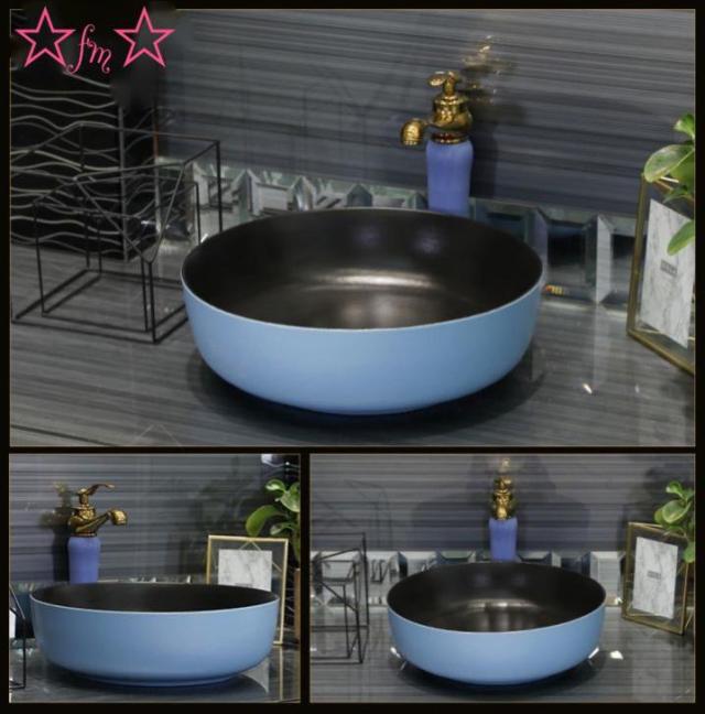 置き型洗面ボウルセット ．手洗い器デザイン 陶磁器 手洗い鉢 洗面台