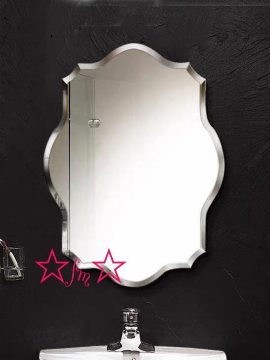 壁掛け鏡 壁掛け ．壁掛けミラー ウォールミラー60x80cm 高級豪華鏡 アンティーク調の通販は