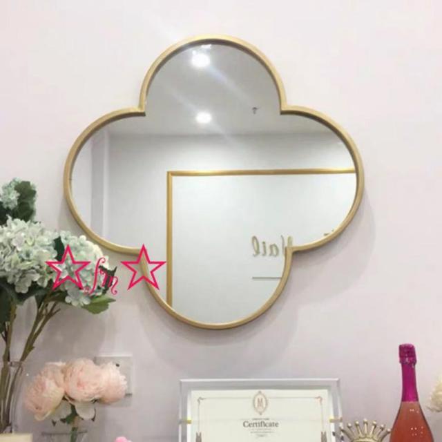 壁掛け鏡 壁掛け 壁掛けミラー ウォールミラー 50x50cm 高級豪華鏡  
