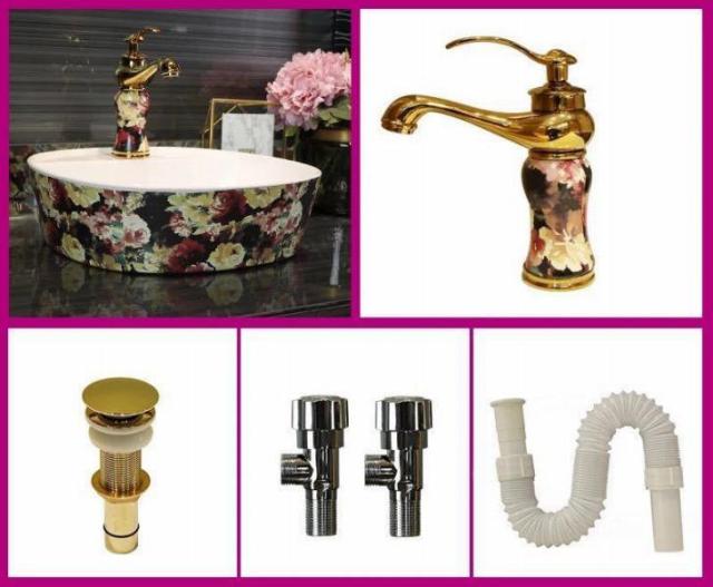 洗面ボウルセット 洗面ボール 陶器 手水鉢 手洗器 手洗い鉢 洗面器