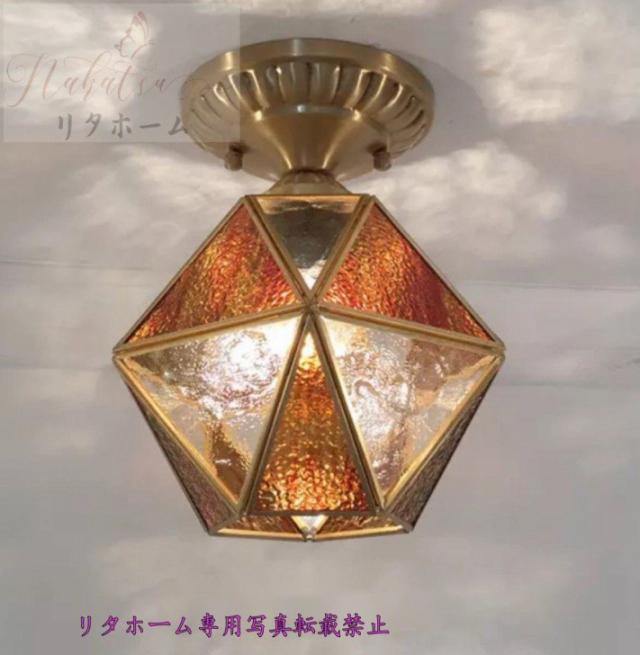 ステンドグラス ペンダントライト ．豪華天井照明ステンドグラスランプ ガラス工芸品 電源直結タイプの通販は 18,711円