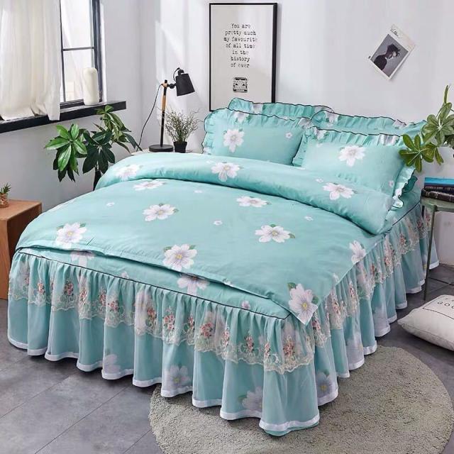 ベッド用品4点セット掛け布団カバー 枕カバー ベッドパッド ワイドダブルサイズ．の通販は