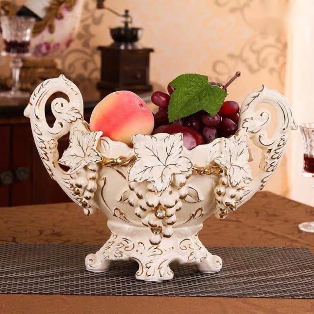 高級果物皿．盛り皿 お菓子皿、フルーツプレート、花柄豪華〜果物カゴ お菓子鉢
