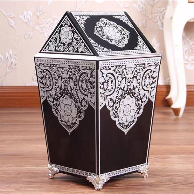 ヨーロッパ式ゴミ箱 家庭用ゴミ箱 古典感 インテリア小物 復古 