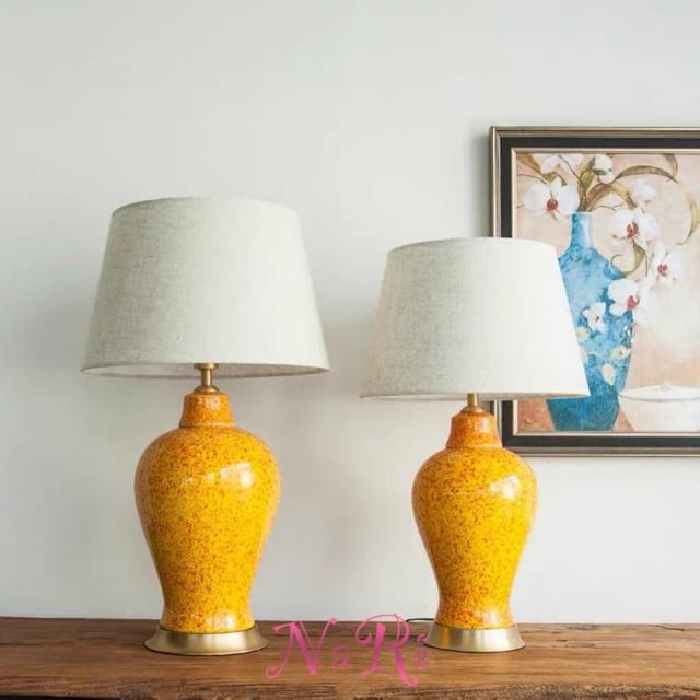 大型照明スタンドライト テーブルランプ デスクライト 卓上ステンド ．高級陶器スタンド サイズ選択可能