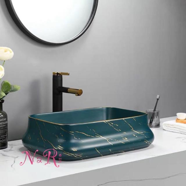 高級置き型洗面ボウルセット 手洗い器 デザイン 陶磁器 手洗い鉢 洗面