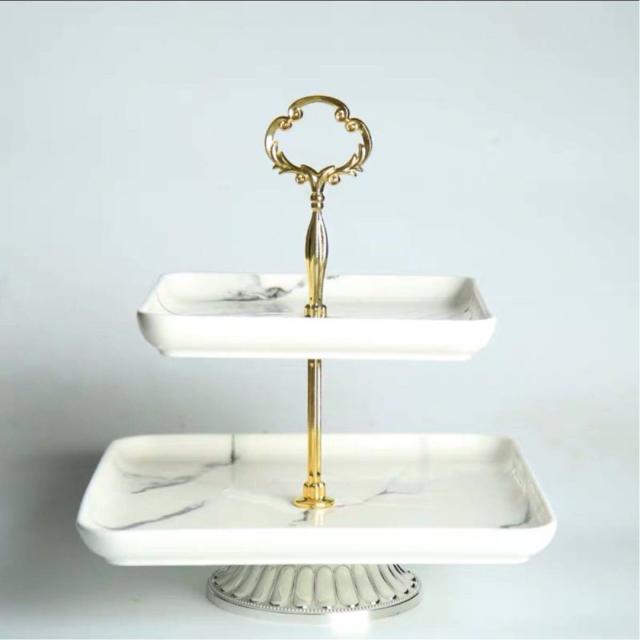 ケーキ スタンド プレート 2段セット アフタヌーンティー フルーツ トレー 皿 18,497円