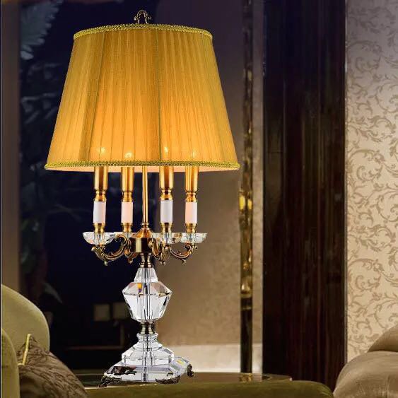 照明スタンドライト テーブルランプ デスクライト 卓上ステンド 高級水晶スタンド