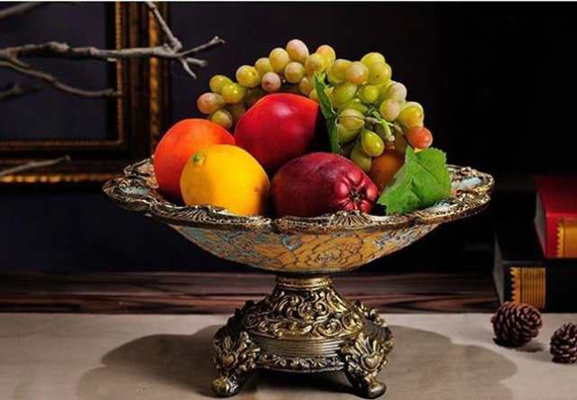 高級果物皿 盛り皿 お菓子皿、フルーツプレート、花柄豪華 果物カゴ お ...