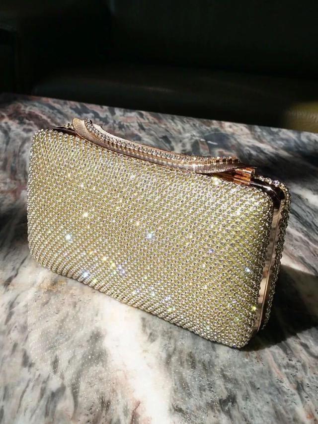 豪華パーティーバッグ キラキラ ストーンBAG ラインストーンクラッチバッグ