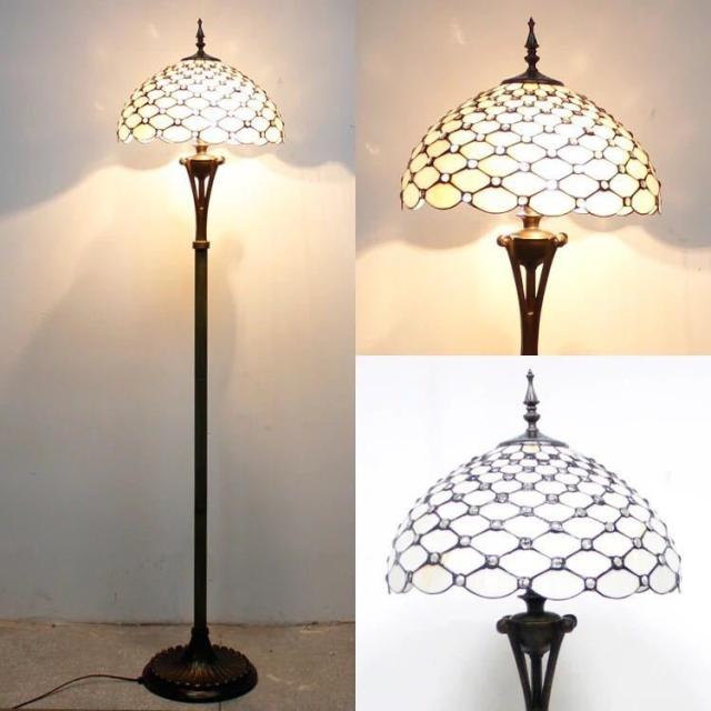 ステンドグラスフロアライト 間接照明 フロアスタンド 照明器具豪華