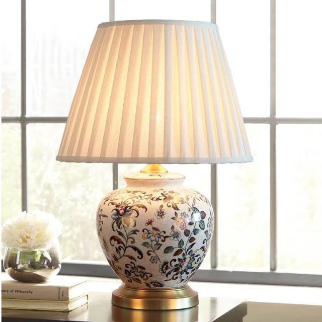 照明スタンドライト テーブルランプ デスクライト 卓上ステンド 高級陶器スタンド