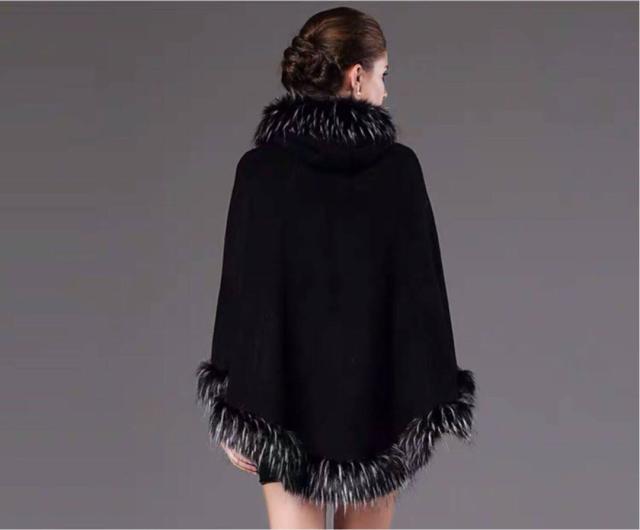 毛皮風ミンクケープ ．ファーショール ファーストール ポンチョ