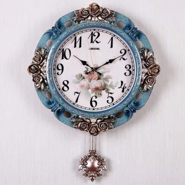 壁掛け時計 クロックアラーム 上品時計 振り子時計.の通販は