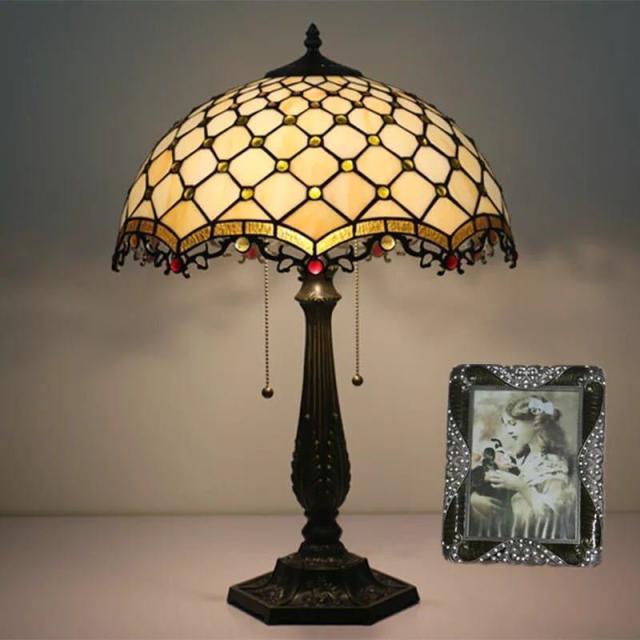 い99 ステンドグラスランプ 卓上スタンド 卓上照明 ステンドグラスランプ 卓上スタンド 豪華テーブルランプ 卓上照明