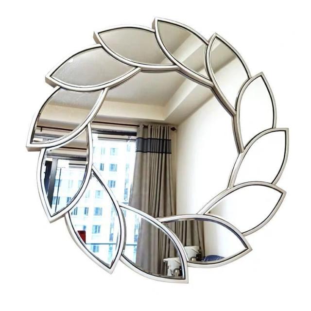 壁掛け鏡 ．壁掛け 壁掛けミラー ウォールミラー80cm 高級豪華鏡  