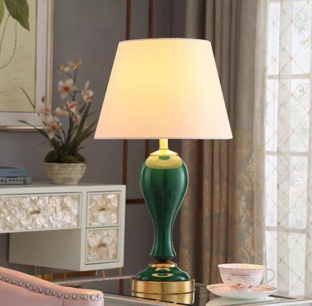 照明スタンドライト テーブルランプ デスクライト 卓上ステンド ．高級陶器スタンド