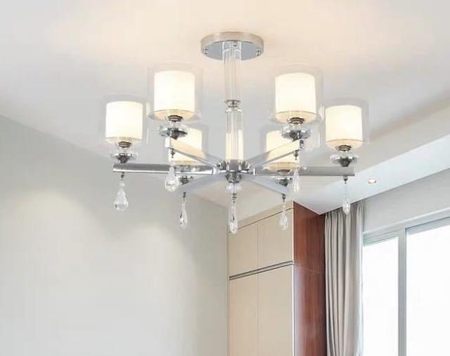 高級天井水晶照明 ペンダントライト 洋風照明．シャンデリア 北欧デザイン シーリングライト不可 6灯