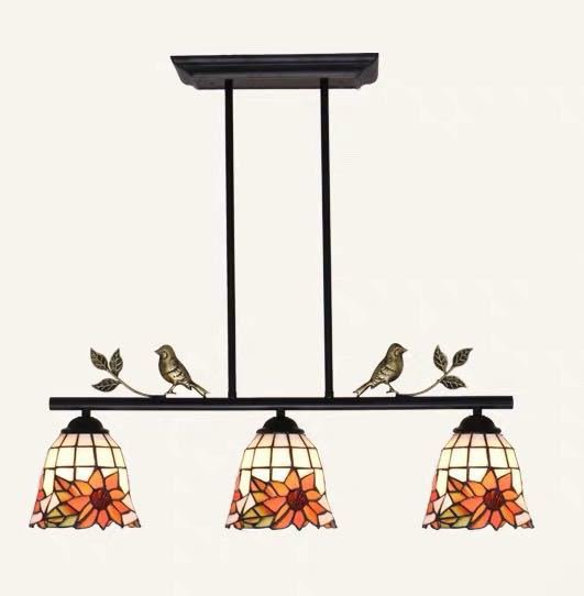 天井照明ステンドグラス ペンダントライト ．ステンドグラスランプ ガラス工芸品 電源直結タイプの通販は 87,615円