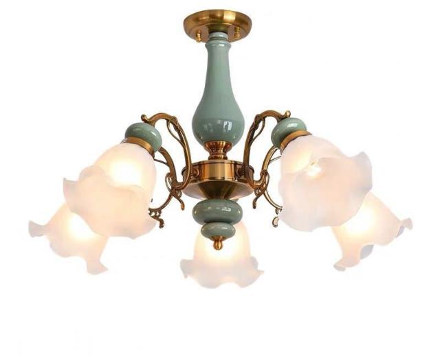 天井照明 ペンダントライト 洋風照明．シャンデリア 北欧デザイン シーリングライト不可 5灯 電源直結タイプ