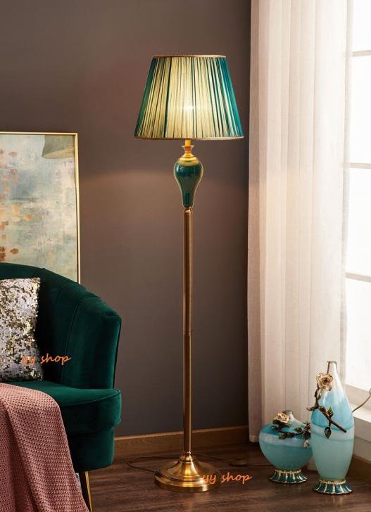 アンティークライト 陶器製 フロアライト フロアスタンド レアデザイン