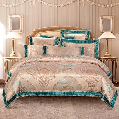 1120BS1-23新品 高級ワイドダブル ベッド用品4点セット 寝具 ボックスシーツ 枕カバー掛け布団カバー ベッドカバー