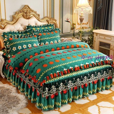 1120BS14-3新品 高級ワイドダブル ベッド用品4点セット 寝具 ボックスシーツ 枕カバー掛け布団カバー ベッドカバーの通販は